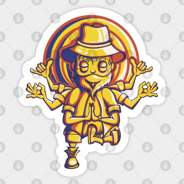 The Great Hermit Sticker by XODA